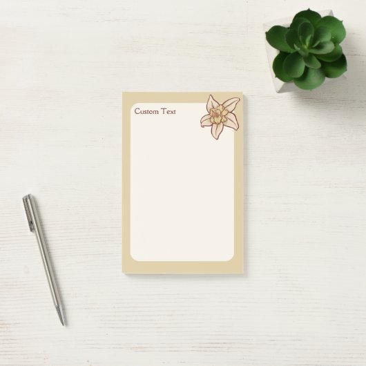 Vanilla Flower Icon Post-it® Notes (Kantoor)