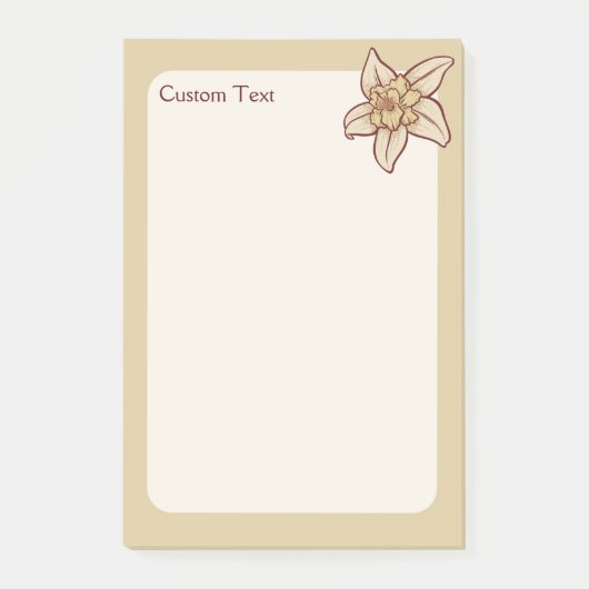 Vanilla Flower Icon Post-it® Notes (Voorkant)