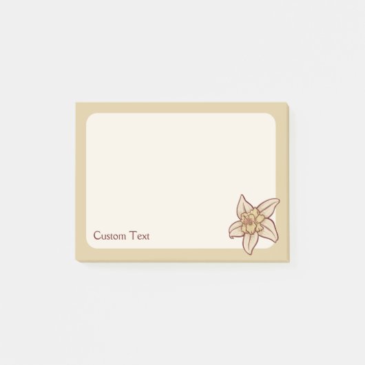 Vanilla Flower Icon Post-it® Notes (Voorkant)