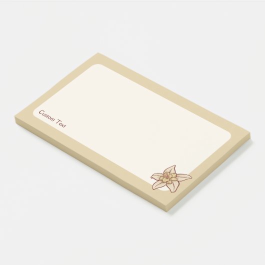 Vanilla Flower Icon Post-it® Notes (Schuin)