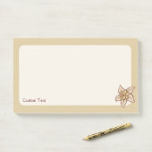 Vanilla Flower Icon Post-it® Notes (Op bureau)