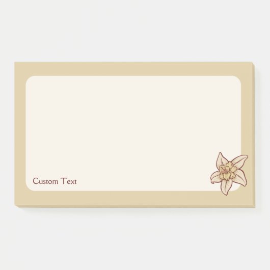 Vanilla Flower Icon Post-it® Notes (Voorkant)