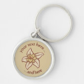 Vanilla Flower Icon Sleutelhanger (Voorkant)