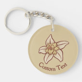 Vanilla Flower Icon Sleutelhanger (Voorkant)