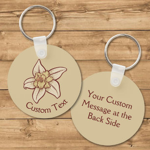 Vanilla Flower Icon Sleutelhanger