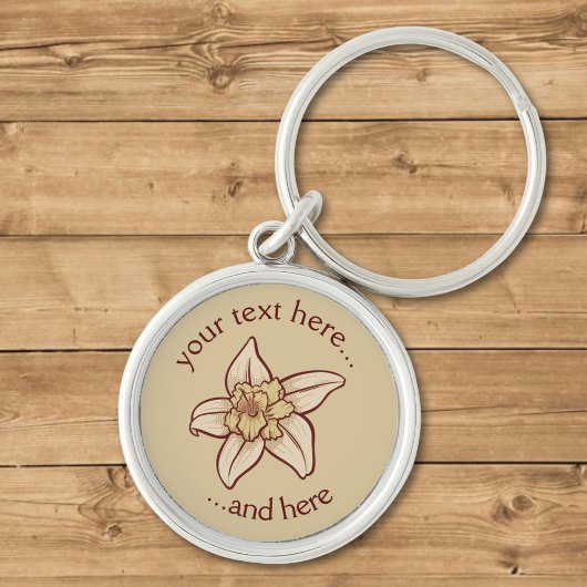 Vanilla Flower Icon Sleutelhanger