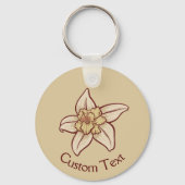 Vanilla Flower Icon Sleutelhanger (Voorkant)