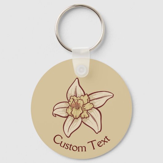 Vanilla Flower Icon Sleutelhanger (Voorkant)