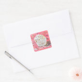 Vanilla Frosting Vierkante Sticker (Envelop)