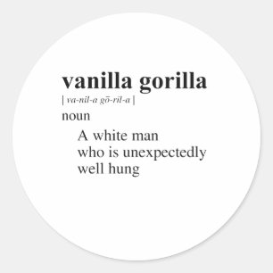 VANILLA GORILLA RONDE STICKER