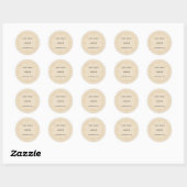 Vanilla Goud Kleine Zakelijke Bakkerij Label (Vel)