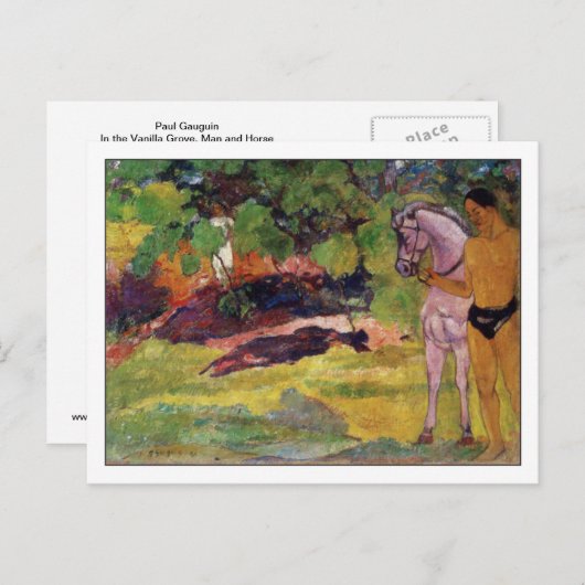 Vanilla Grove van Paul Gauguin Briefkaart (Voorkant / Achterkant)