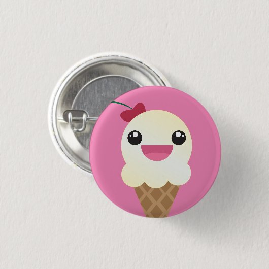 Vanilla Ice Cream Button (Voorkant /achterkant)