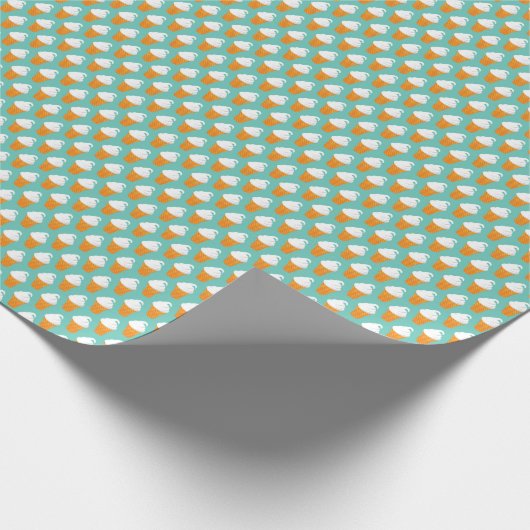 Vanilla Ice Cream Cone Pattern Cadeaupapier (Hoek)