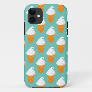 Vanilla Ice Cream Cone Pattern iPhone 11 Hoesje