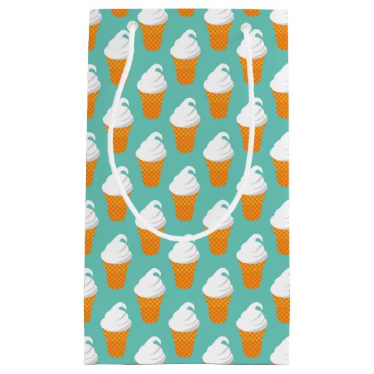 Vanilla Ice Cream Cone Pattern Klein Cadeauzakje (Voorkant)