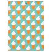 Vanilla Ice Cream Cone Pattern Klembord (Achterkant)