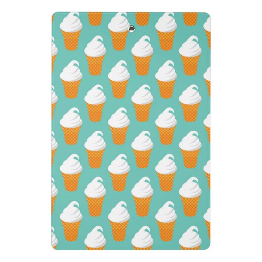 Vanilla Ice Cream Cone Pattern Mini Klembord (Achterkant)