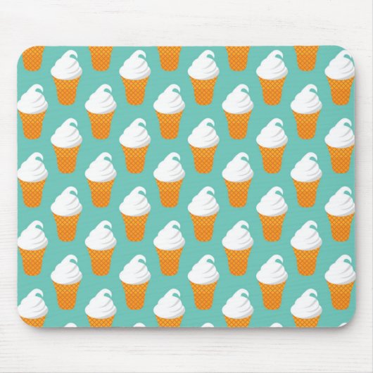 Vanilla Ice Cream Cone Pattern Muismat (Voorkant)