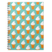 Vanilla Ice Cream Cone Pattern Notitieboek (Voorkant)