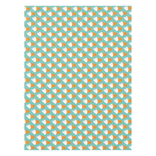 Vanilla Ice Cream Cone Pattern Tafelkleed (Voorkant)