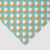 Vanilla Ice Cream Cone Pattern Tissuepapier (Detail)