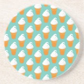 Vanilla Ice Cream Cone Pattern Zandsteen Onderzetter (Voorkant)