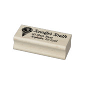 Vanilla Ice Cream Cone Scoop Dessert Food Address Rubberstempel (Stempel)