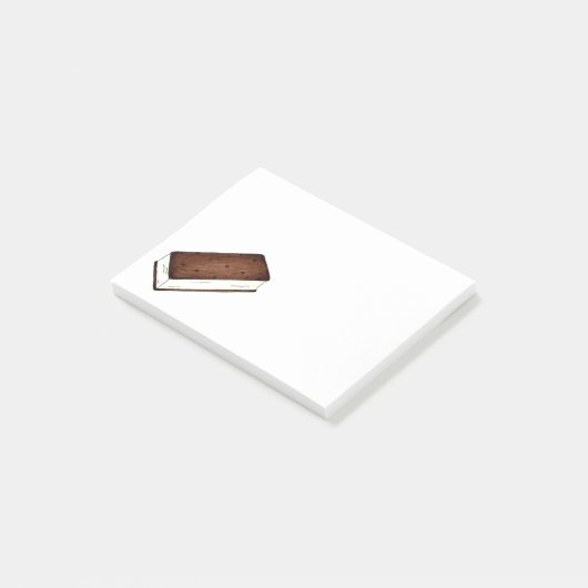 Vanilla Ice Cream Sandwich Foodie Post Post-it® Notes (Schuin)