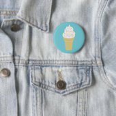 Vanilla Ice Cream Sprinkles Ronde Button 5,7 Cm (In situ)