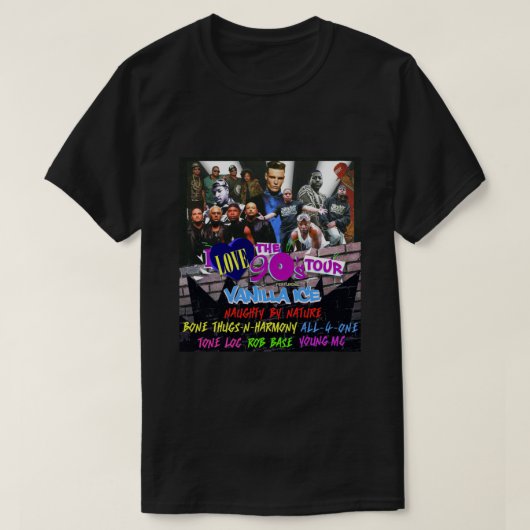 Vanilla Ice I Love the &x27;90s 2021 Summer Tour C T-shirt (Design voorkant)