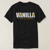 Vanilla is bestemd voor ijskap ondersteboven anana t-shirt (Design voorkant)