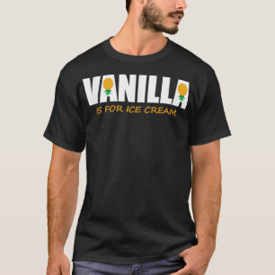 Vanilla is bestemd voor ijskap ondersteboven anana t-shirt