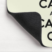 Vanilla Keep Calm en Carry on Muismat (Hoek)