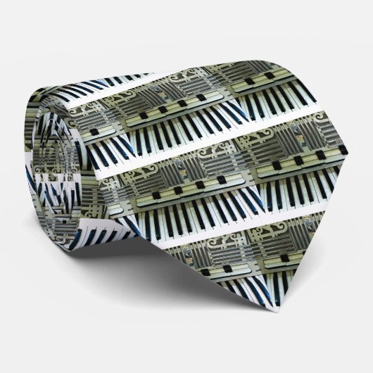 Vanilla Keyboard Necktie Stropdas (Opgerold)