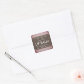 Vanilla Lip Balm Business Packaging Vierkante Sticker (Envelop)
