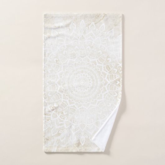Vanilla Mandala Bath Towel, Towel & Face Cloth Set Bad Handdoek (Handdoek)