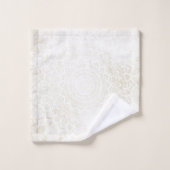 Vanilla Mandala Bath Towel, Towel & Face Cloth Set Bad Handdoek (Wasdoekje)