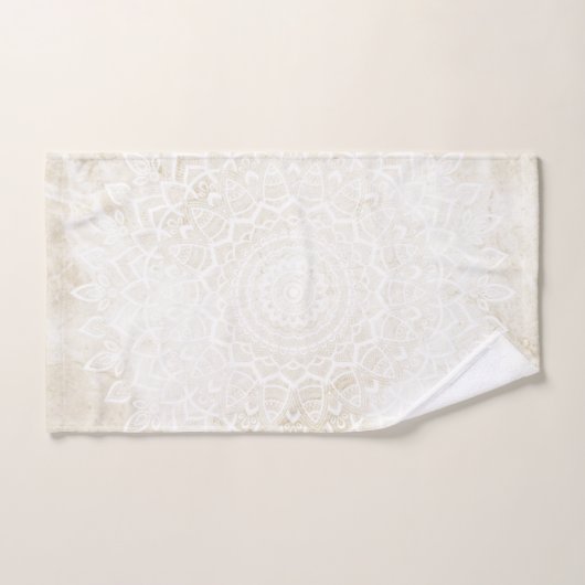 Vanilla Mandala Bath Towel, Towel & Face Cloth Set Bad Handdoek (Handdoek)