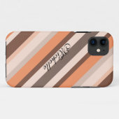 Vanilla Melon Stripes Case-Mate iPhone Case (Achterkant (horizontaal))
