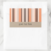 Vanilla Melon Stripes Rechthoekige Sticker (Tas)