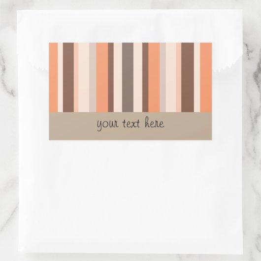 Vanilla Melon Stripes Rechthoekige Sticker (Tas)