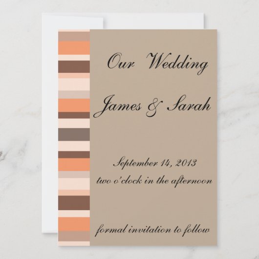 Vanilla Melon Stripes Save The Date (Achterkant)