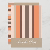Vanilla Melon Stripes Save The Date (Voorkant / Achterkant)