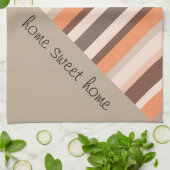 Vanilla Melon Stripes Theedoek (Gevouwen)