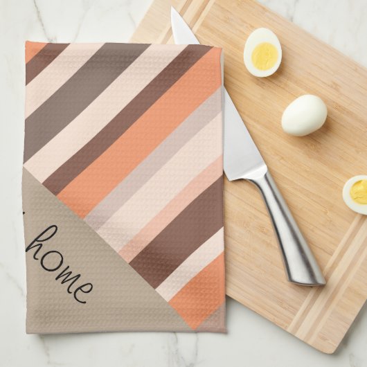 Vanilla Melon Stripes Theedoek (Quarter Fold)