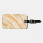 Vanilla Milkshake Marble Texture Bagagelabel (Voorkant horizontaal)