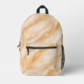 Vanilla Milkshake Marble Texture Bedrukte Rugzak (Voorkant)