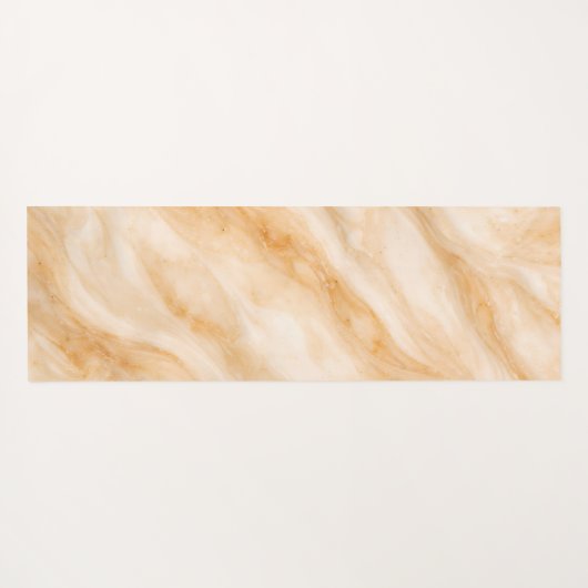 Vanilla Milkshake Marble Texture Yogamat (Achterkant (horizontaal))