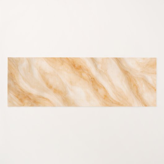Vanilla Milkshake Marble Texture Yogamat (Voorkant (horizontaal))